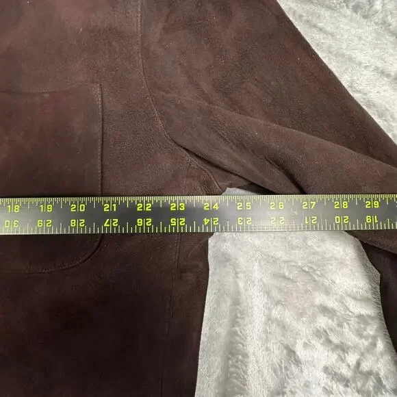 Robert Talbott Women’s Brown Suede Coat - Picture 5 of 8